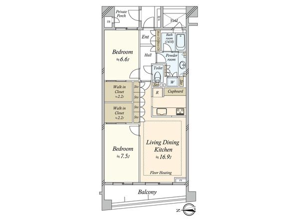 パークホームズ世田谷桜丘ヒルトップレジデンス 間取図(平面図)