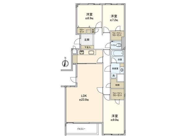 オリエントロイヤルハウス経堂 間取図(平面図)