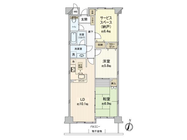 ランドパーク馬事公苑 間取図(平面図) 間取図(平面図)
