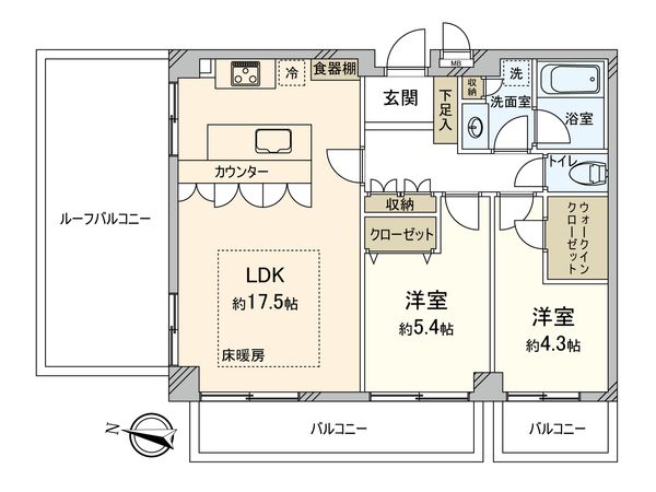 AXIST世田谷赤堤 間取図(平面図)