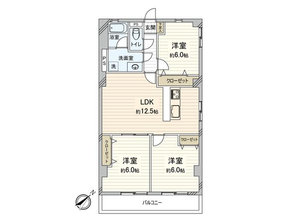東京グランドコープス 間取図(平面図)