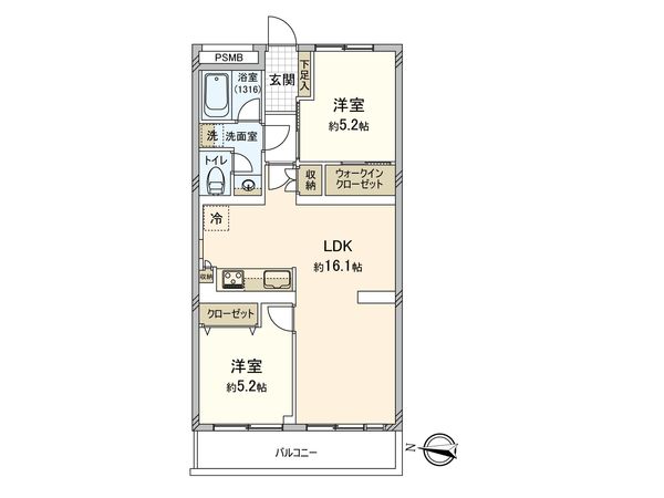 パークハイム経堂 間取図(平面図) パークハイム経堂 間取図(平面図)
