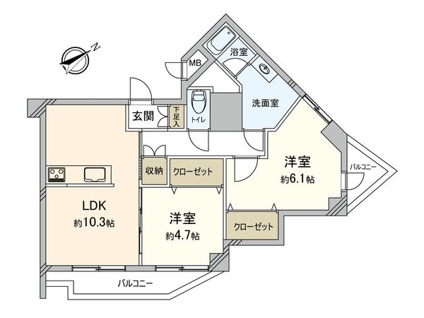 グランドメゾン桜丘 間取図(平面図) グランドメゾン桜丘 間取図(平面図)