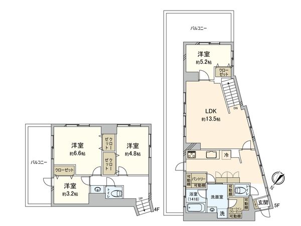 四谷軒第1経堂シティコーポ 間取図(平面図) 四谷軒第1経堂シティコーポ 間取図(平面図)