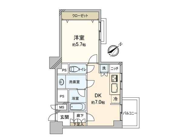 ライオンズマンション経堂第2 間取図(平面図) ライオンズマンション経堂第2 間取図(平面図)