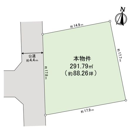 成城4丁目 土地 区画図