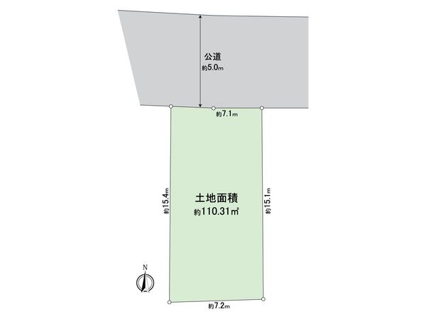 前面道路含む外観
