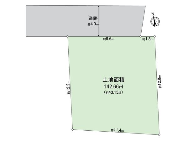 成城7丁目 土地 区画図 区画図
