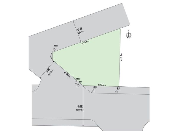 経堂4丁目 土地 区画図 区画図