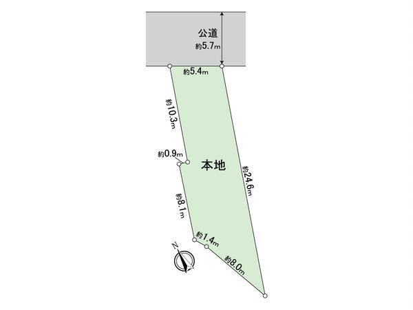狛江市元和泉3丁目 土地 区画図 区画図