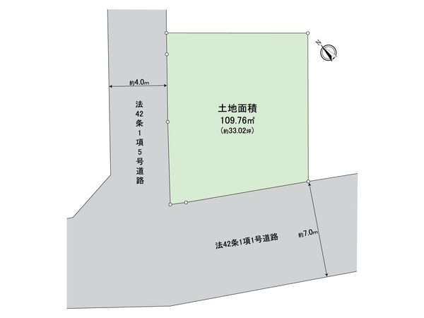 元和泉2丁目 土地 区画図