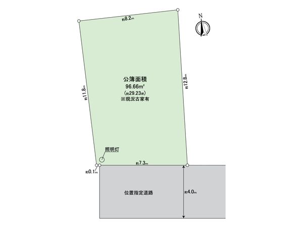 狛江市駒井町一丁目 土地 地形図