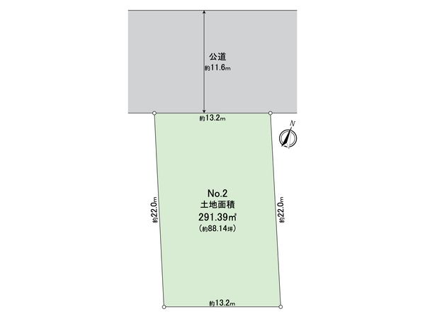 成城5丁目 土地 2区画 区画図 成城5丁目 土地 2区画 区画図