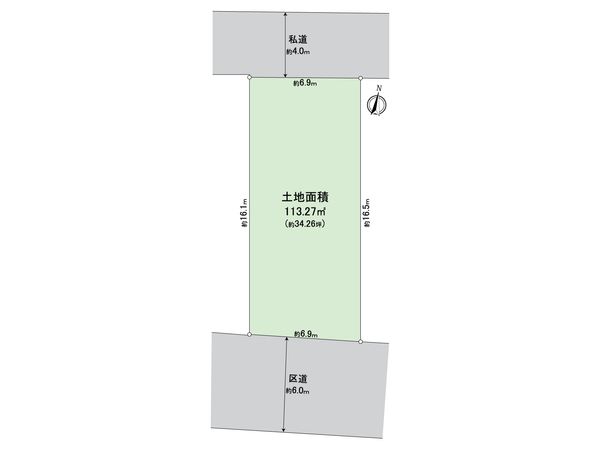 祖師谷3丁目 土地 区画図 祖師谷3丁目 土地 区画図