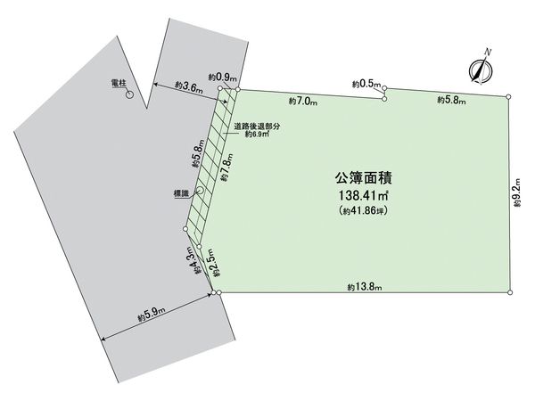 成城1丁目 土地 区画図