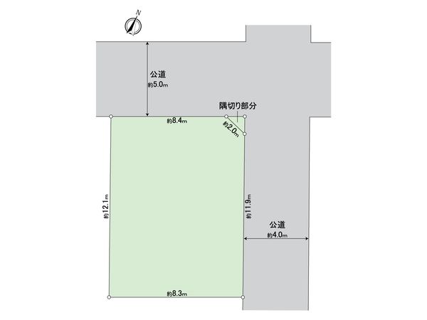 南麻布1丁目 売地 区画図