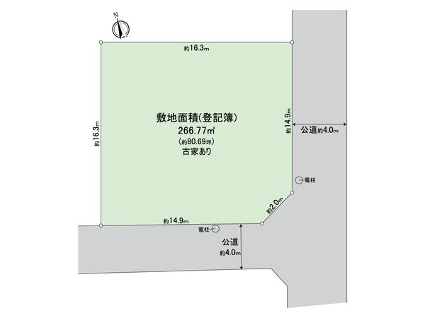 世田谷区成城7丁目 土地 区画図 世田谷区成城7丁目 土地 区画図