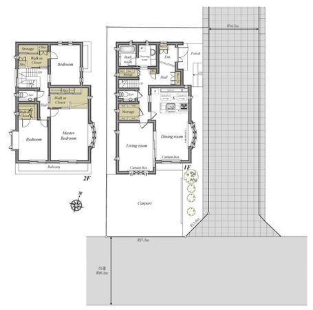 成城5丁目 戸建 間取図(平面図)