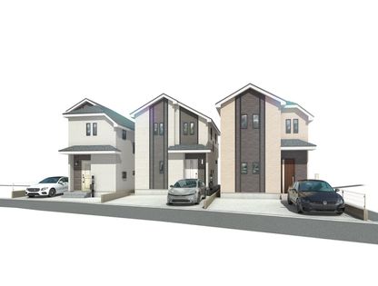 狛江市岩戸南4丁目 新築戸建 C号棟 外観パース図