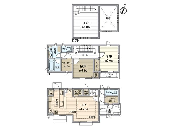 成城8丁目 戸建 間取図(平面図) 成城8丁目 戸建 間取図(平面図)