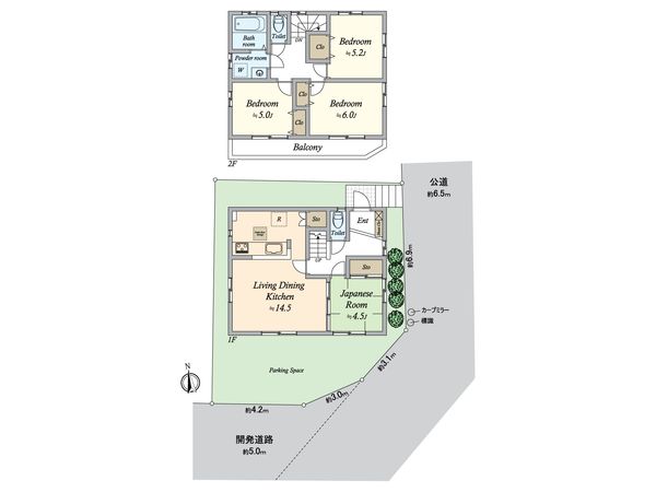 世田谷区祖師谷四丁目 一戸建 間取図(平面図)