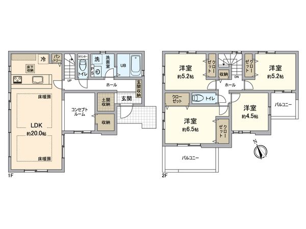 駒井町3丁目 新築戸建 間取図(平面図)
