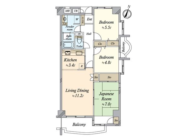 グレイスコート成城 間取図(平面図) グレイスコート成城 間取図(平面図)