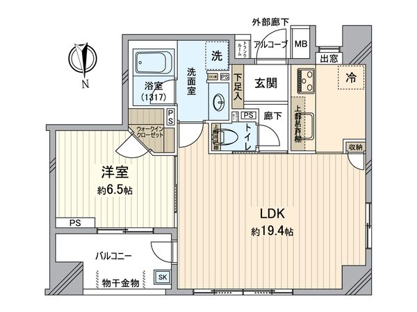 イニシア千住曙町 間取図(平面図)