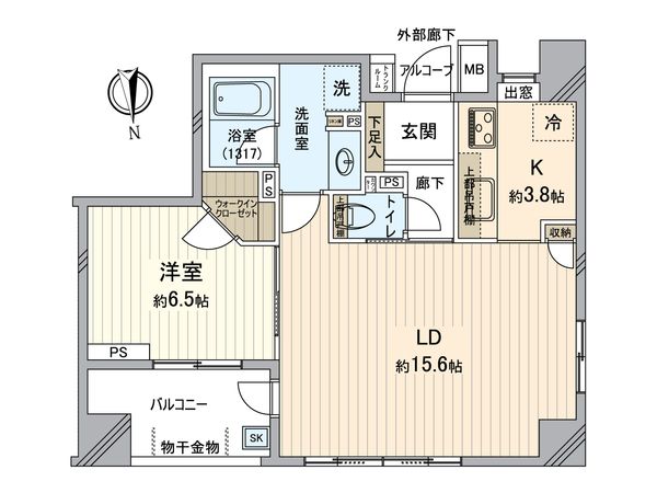 イニシア千住曙町 間取図(平面図) イニシア千住曙町 間取図(平面図)