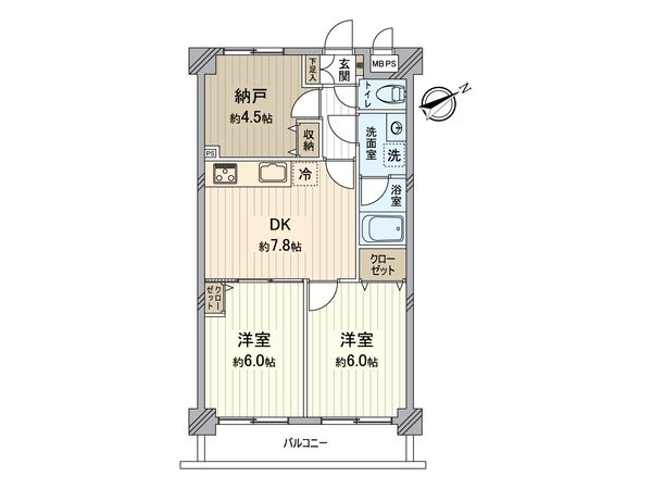 ユニオンパレス成城南 間取図(平面図) 間取図(平面図)