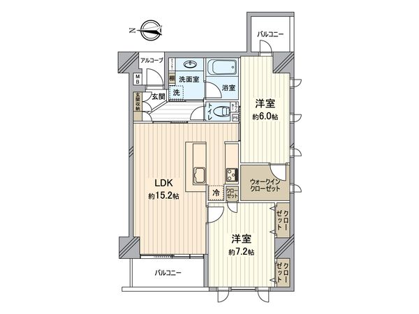 サンクタスガーデン砧 間取図(平面図) サンクタスガーデン砧 間取図(平面図)