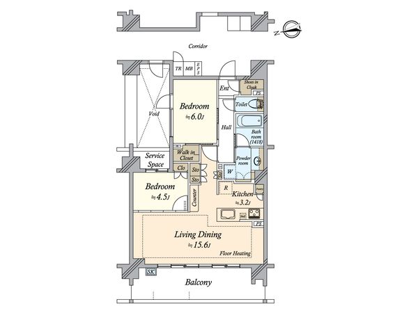 リーフィアレジデンス狛江スタイルアベニュー 間取図(平面図)