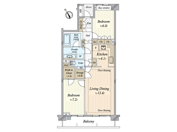 シティハウス成城 ブライトコート 間取図(平面図) シティハウス成城 ブライトコート 間取図(平面図)