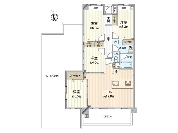 ラヴィドール狛江 間取図(平面図) ラヴィドール狛江 間取図(平面図)