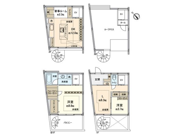 セボンヴァンヴェール成城 間取図(平面図)