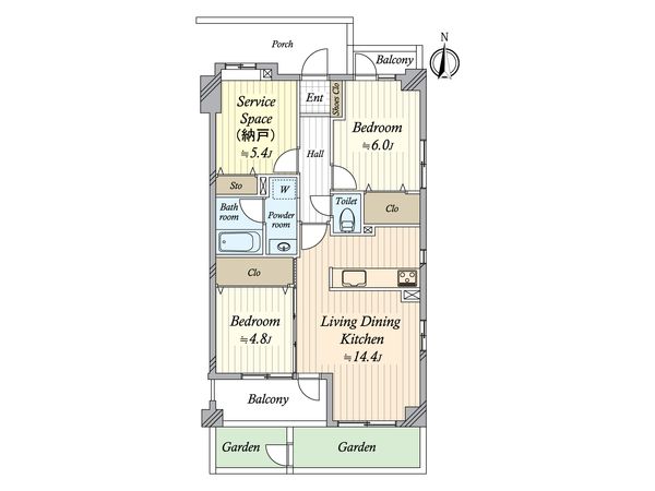 ライオンズマンション成城 間取図(平面図)