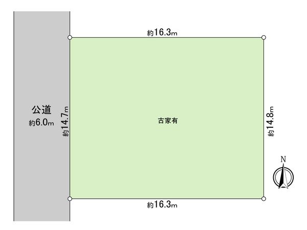 東大和市南街3丁目 土地 区画図