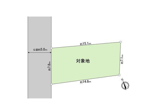 立川市若葉町4丁目 土地 区画図