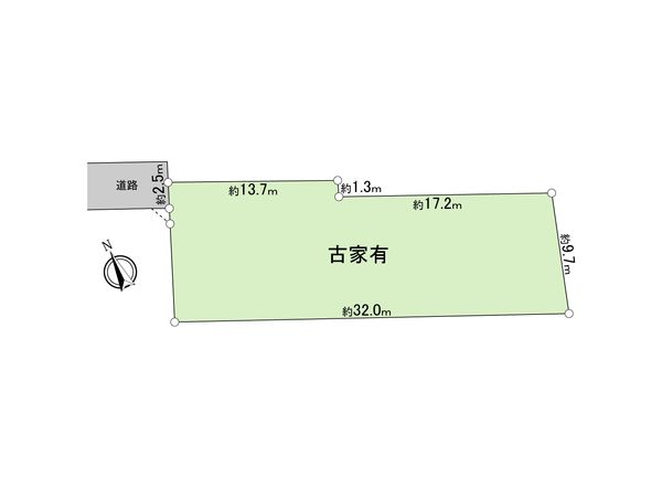 立川市砂川町2丁目 土地 区画図 立川市砂川町2丁目 土地 区画図