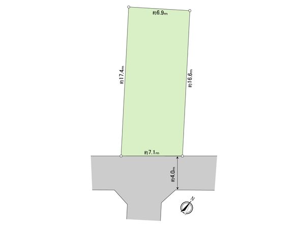 立川市栄町4丁目 土地 区画図 立川市栄町4丁目 土地 区画図