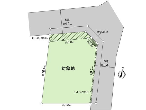 立川市富士見町7丁目 土地 区画図