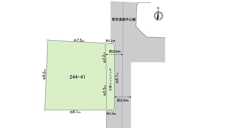 立川市曙町2丁目 土地 区画図 立川市曙町2丁目 土地 区画図