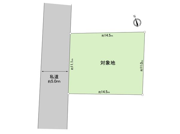 昭島市朝日町4丁目 土地 区画図 昭島市朝日町4丁目 土地 区画図