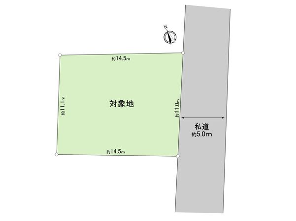 昭島市朝日町4丁目 土地 区画図 昭島市朝日町4丁目 土地 区画図