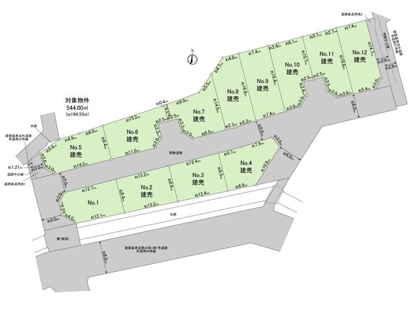 立川市富士見町3丁目 土地 区画図 区画図