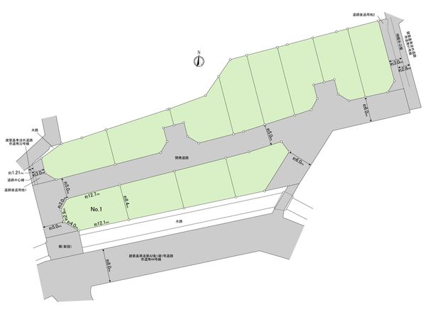 立川市富士見町3丁目 土地 区画図 立川市富士見町3丁目 土地 区画図