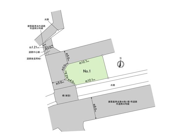 立川市富士見町3丁目 土地 区画図 立川市富士見町3丁目 土地 区画図