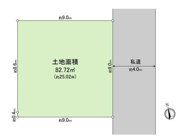 武蔵野市吉祥寺南町3丁目 土地 区画図