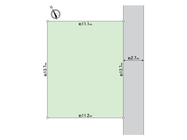 立川市錦町2丁目 戸建 区画図