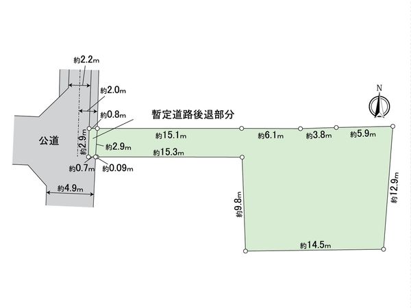 東村山市秋津町1丁目 土地 区画図